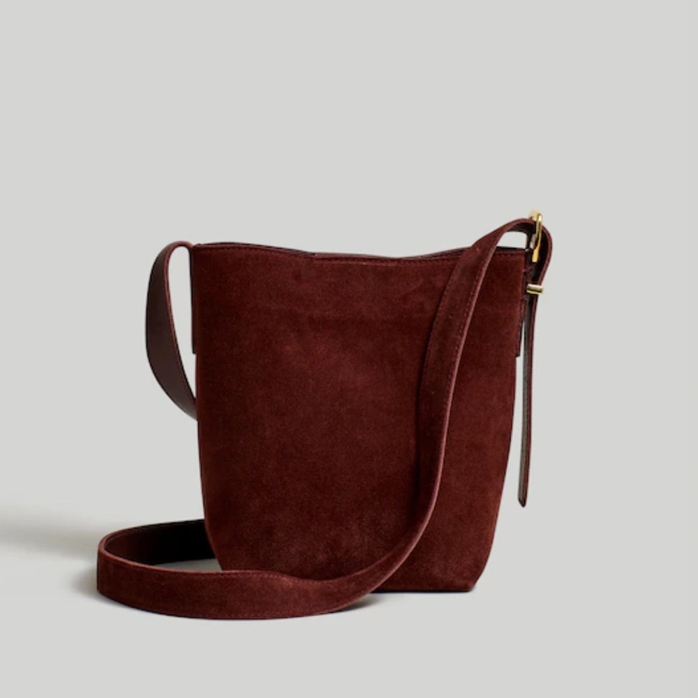 Madewell Essential Mini Bucket Tote, Suede